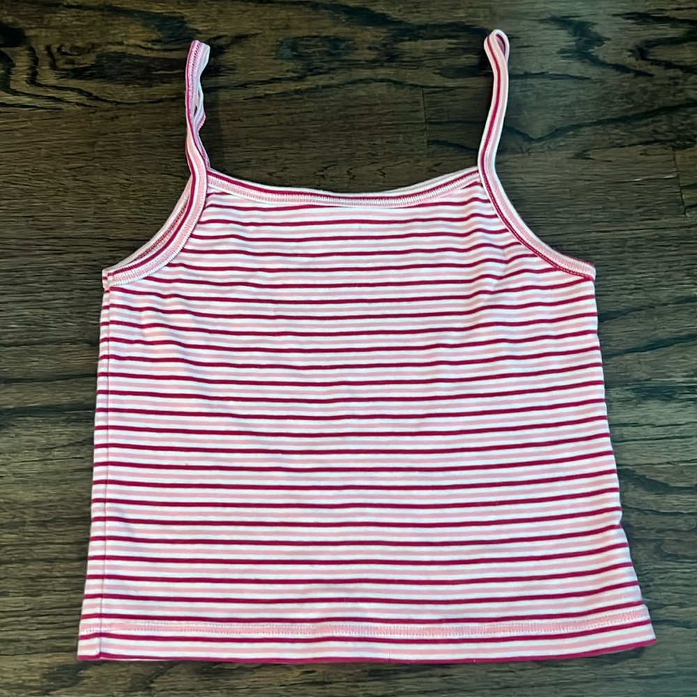 Brandy Melville Pink striped tank